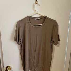 Zara Taupe Basic Tee